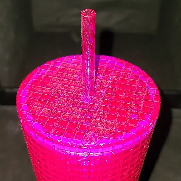 Starbucks Summer Iridescent Deep Magenta Grid Venti Tumbler 2024 Edition - Picture 9 of 10